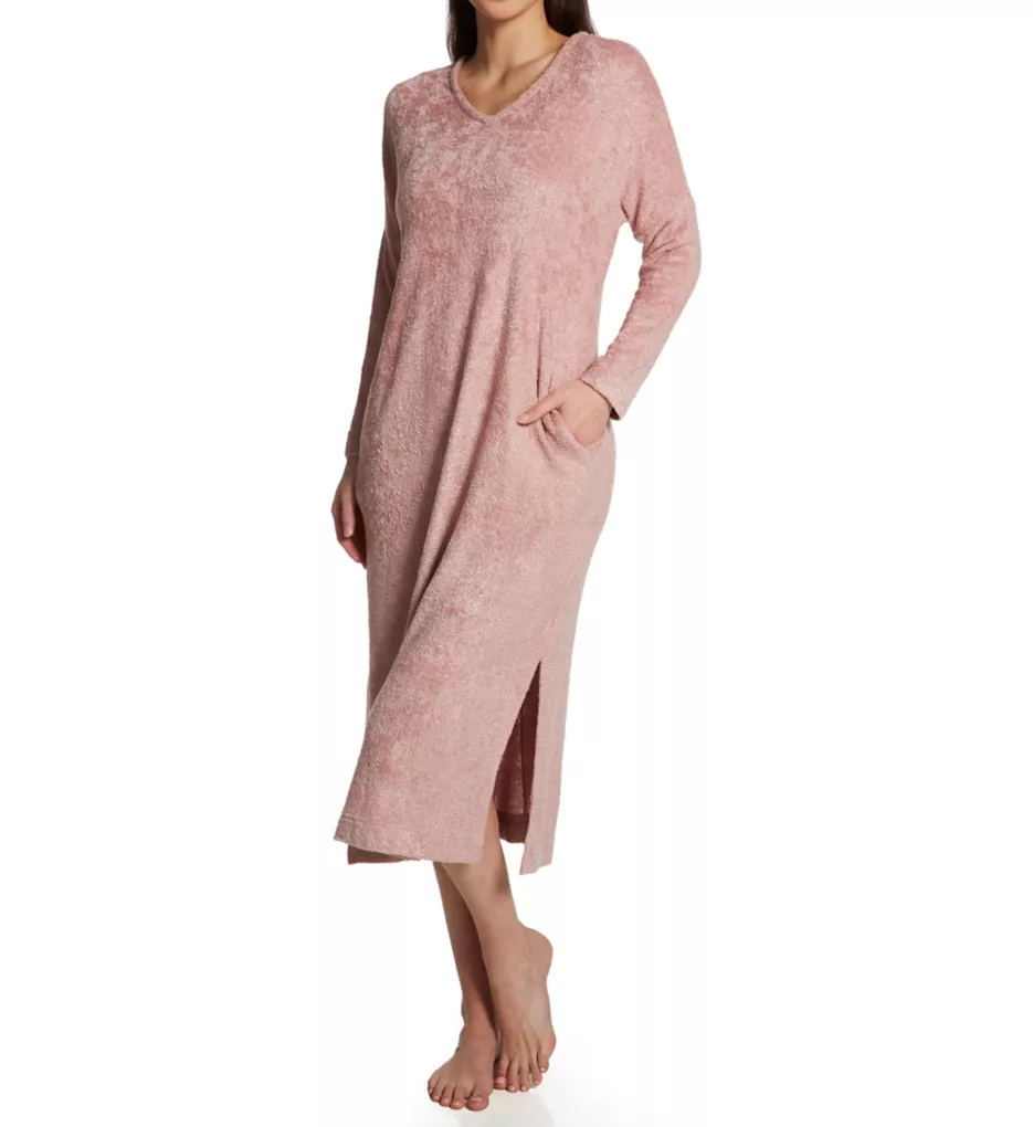 Unwind Feathered Chenille Lounger Nude Blush S