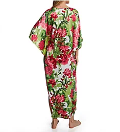 Enchanted Peony Satin Butterfly Caftan Warm White S