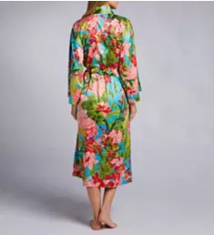 Enchanted Peony Satin Robe