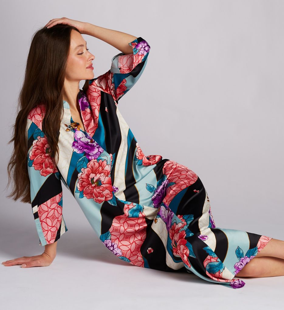 N by Natori Floral Tapestry Caftan