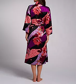 Floral Tapestry Robe Magenta S