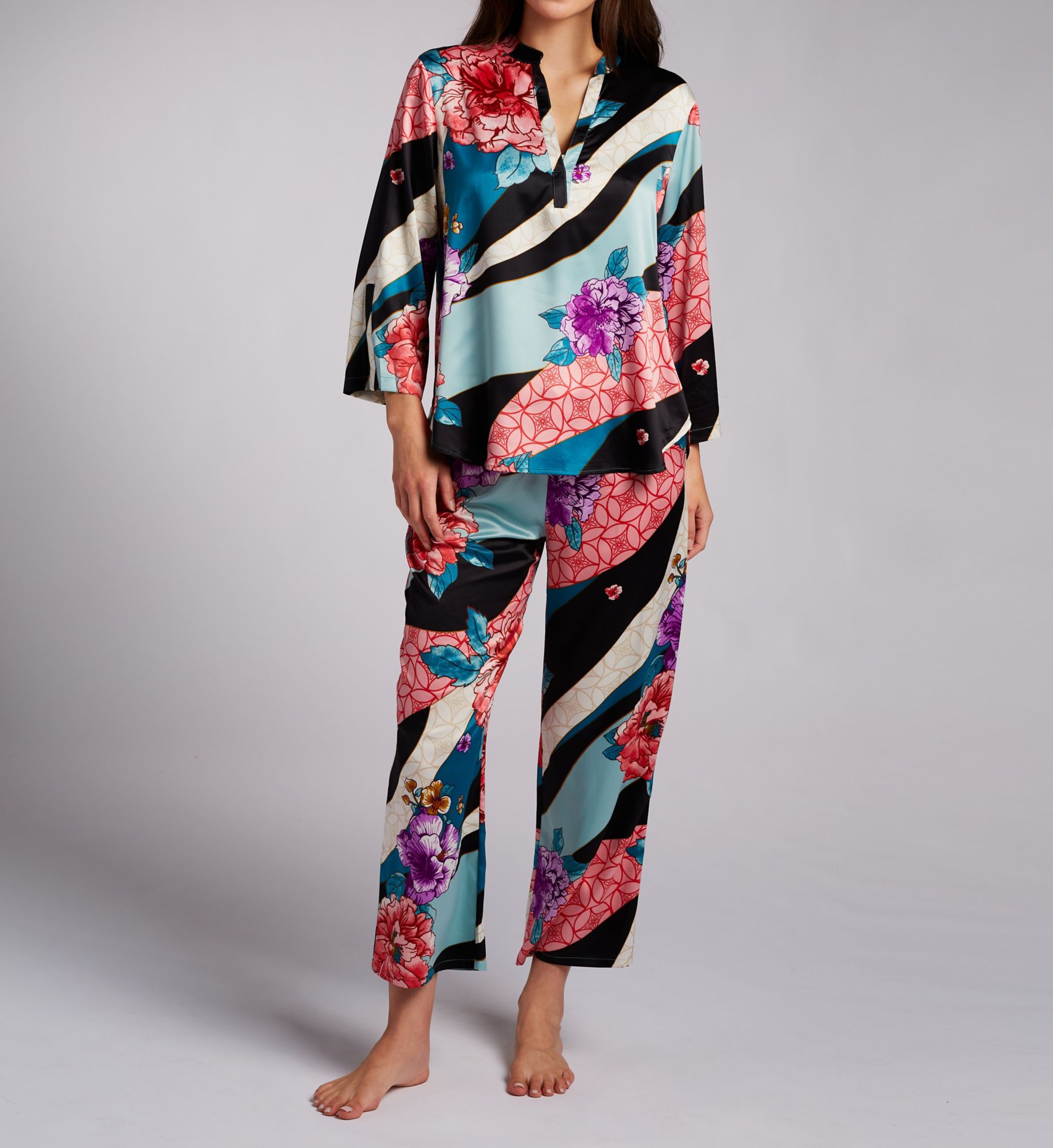 N by Natori Floral Tapestry PJ Set UC6007 - Image 1