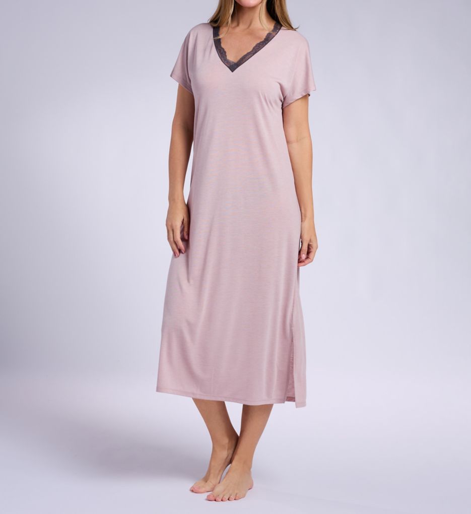 N by Natori Dhalia Knit Jersey Lace Lounger WC0002 - Image 1