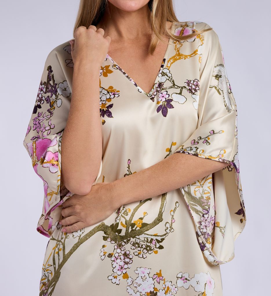 N by Natori Sakura Satin Caftan 52 WC0089 - Image 3