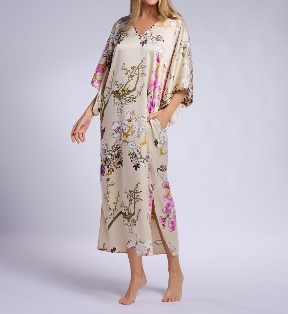 N by Natori Sakura Satin Caftan 52 WC0089 - Image 1