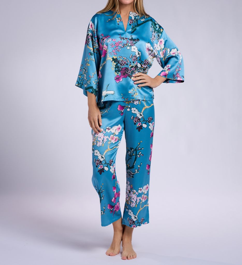 N by Natori Sakura Satin PJ Set WC6089 - Image 1