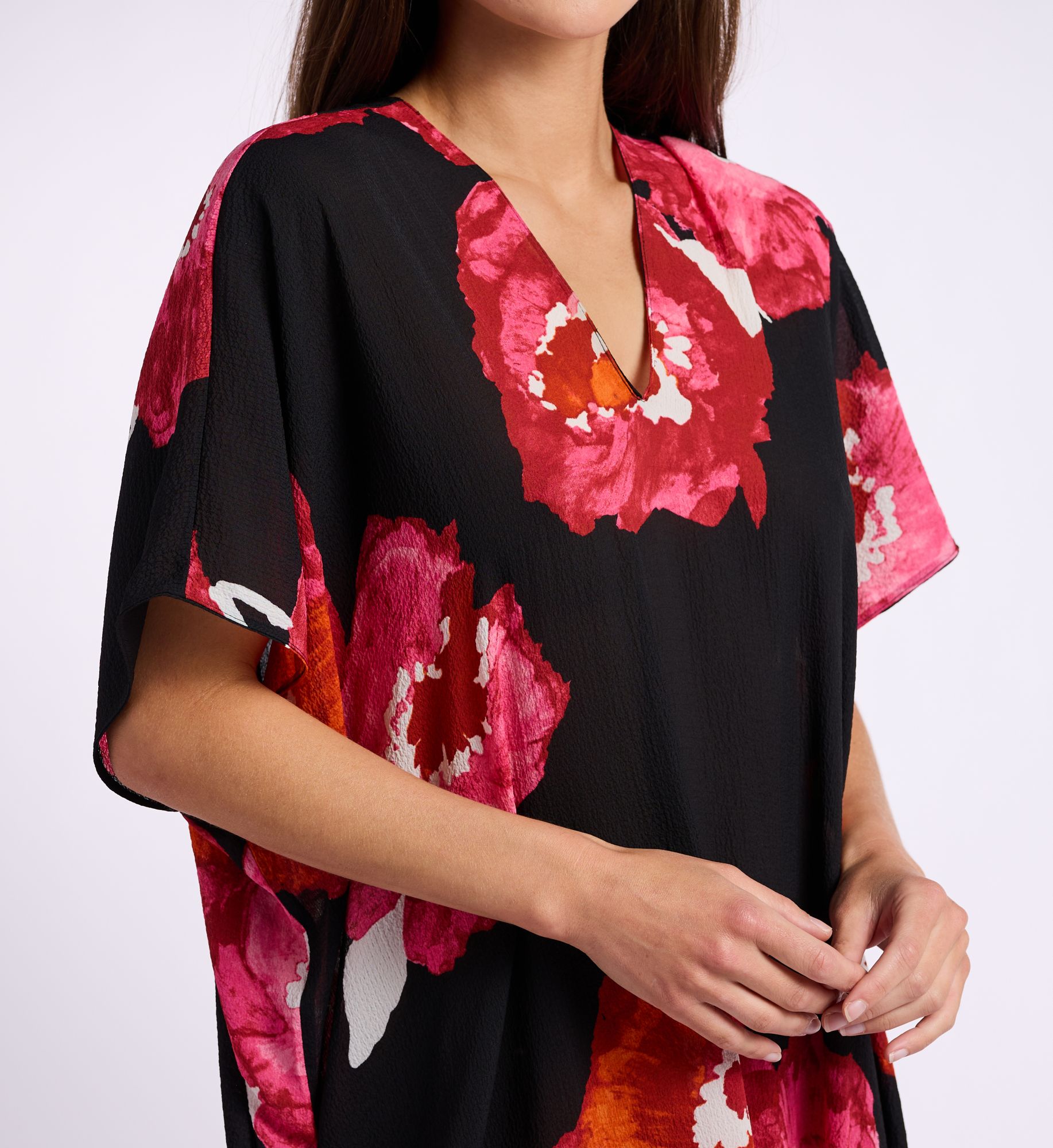 N by Natori Bold Poppy 48 Caftan XC0060 - Image 3
