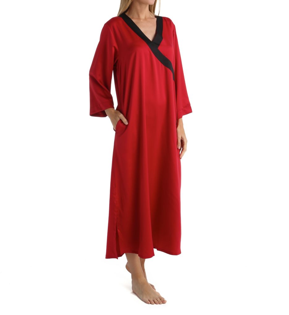 Solid Charm Wrap Front Caftan