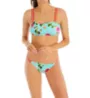 Nanette Lepore Silk Blossoms-Aqua Brielle Bandeau Swim Top L0T1021N - Image 5