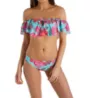 Nanette Lepore Wonderland Floral Tease Off The Shoulder Swim Top NL9AH81 - Image 5