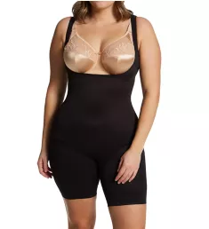 Plus Size Comfort Thigh Slimming Torsette Black 2X