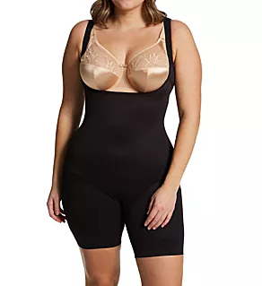 Plus Size Comfort Thigh Slimming Torsette Black 2X