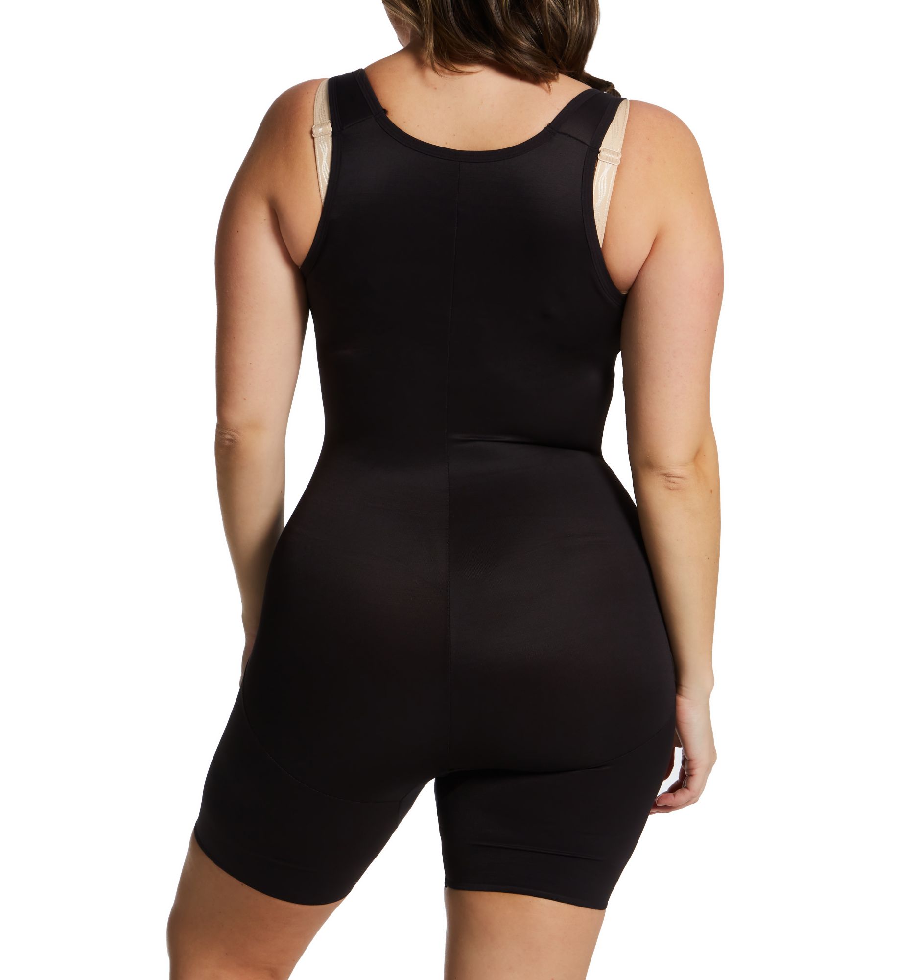 Naomi & Nicole Plus Size Comfort Thigh Slimming Torsette Black 3X  - Image 2