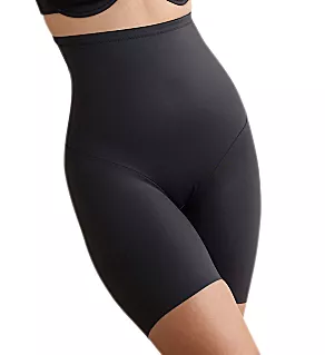 Luxe Shaping Hi-Waist Thigh Slimmer w/ Back Magic Black S