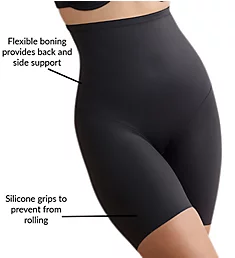 Luxe Shaping Hi-Waist Thigh Slimmer w/ Back Magic Cupid Nude L