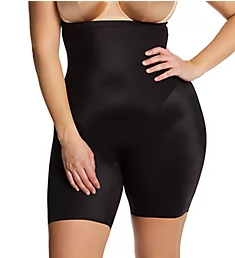 Plus Size Shaping Thigh Slimmer With Back Magic Black XL