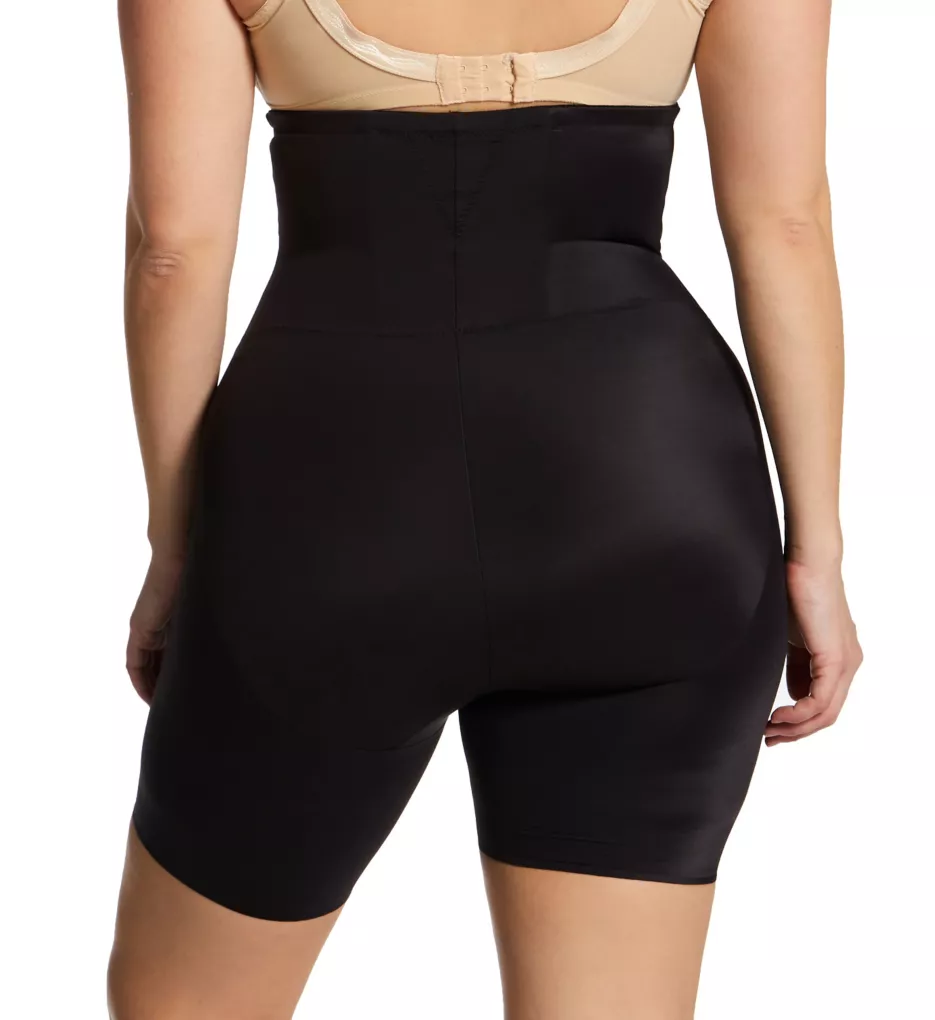 Plus Size Shaping Thigh Slimmer With Back Magic Black XL