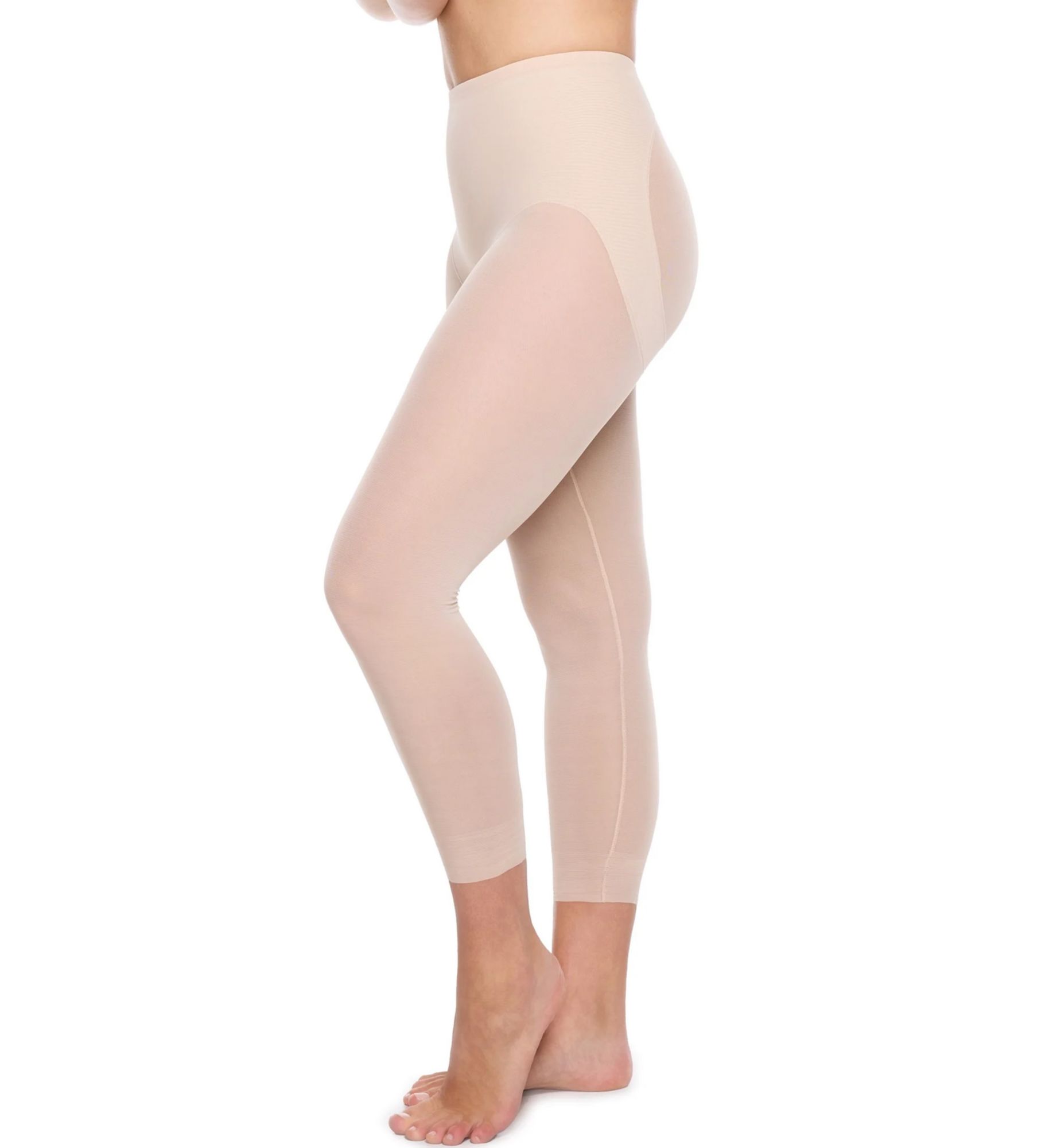 Naomi & Nicole Sheer Rear Lifting Capri Pantliner Cupid Nude XL  - Image 2