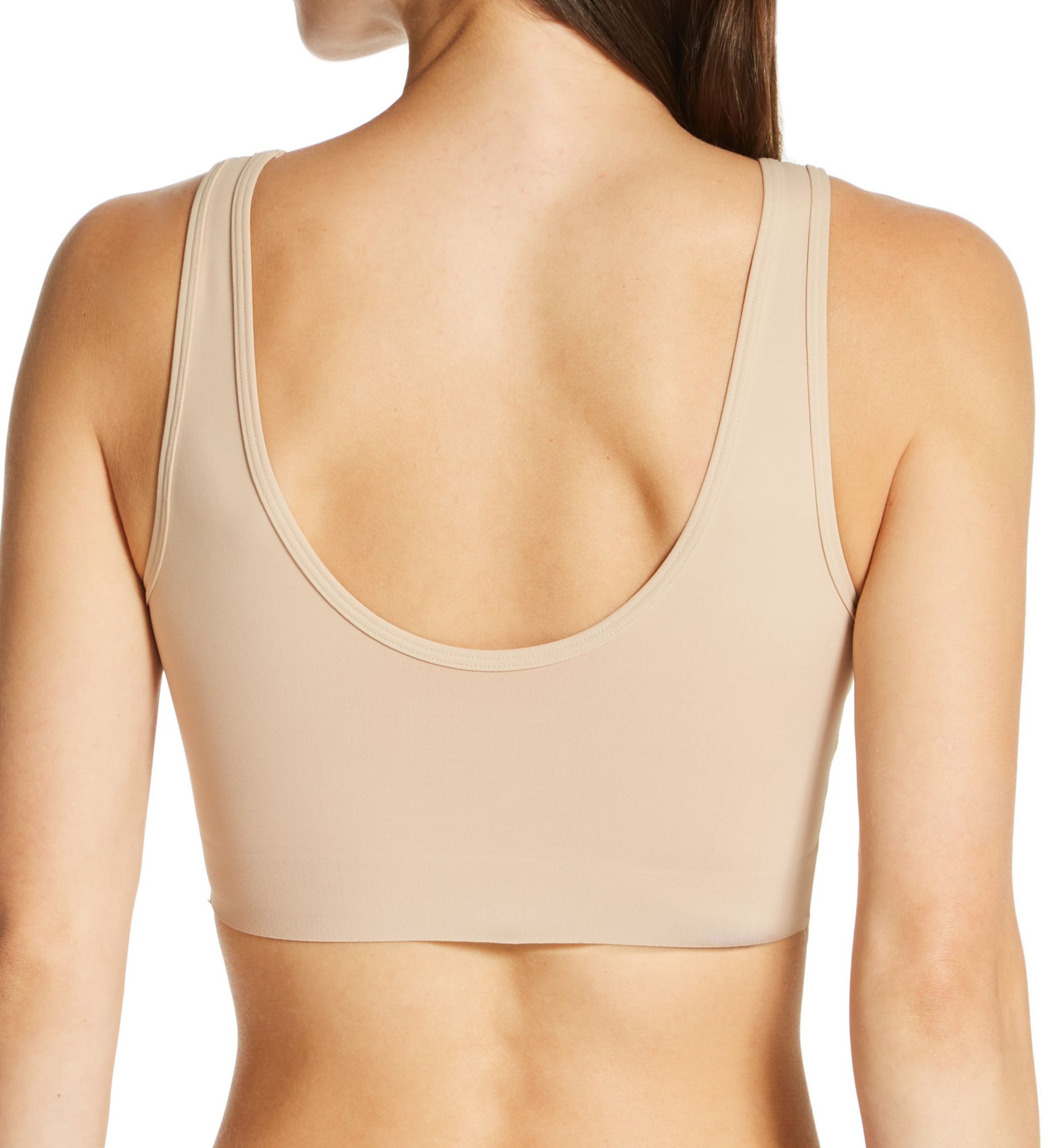 Naomi & Nicole Wireless Longline Lounge Bra Warm Beige 2X  - Image 2