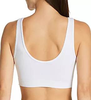 Wireless Longline Lounge Bra White S