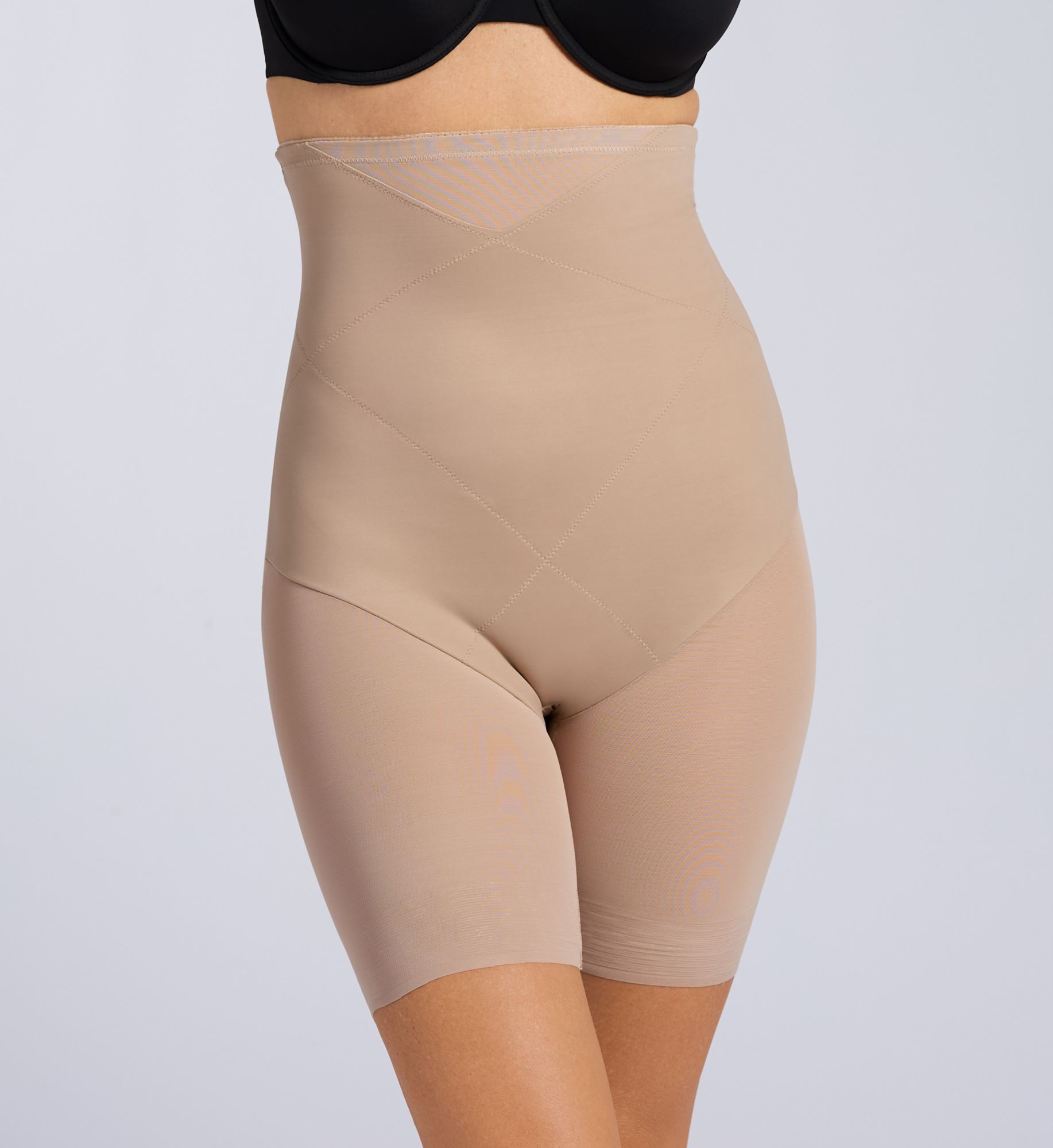 Naomi & Nicole Inside Magic Tummy Tuck High Waist Thigh Slimmer Stucco XL  - Image 1