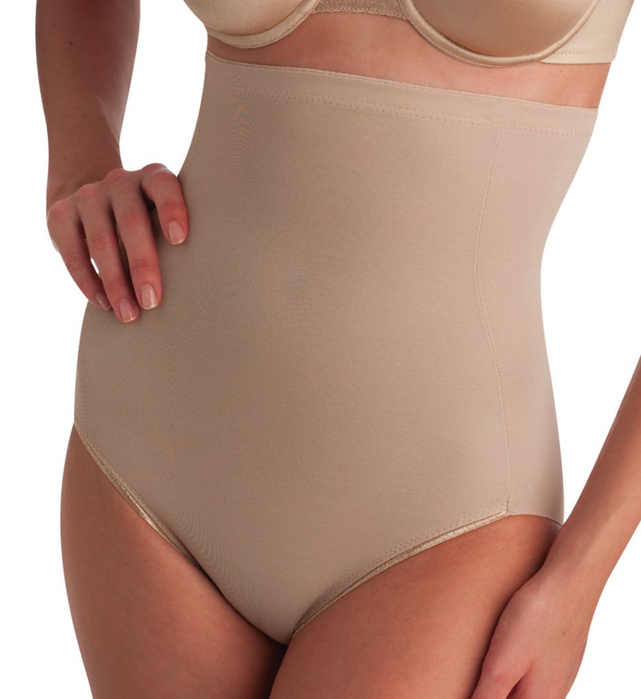 Size Medium Naomi & Nicole Magic Shaping High-Waist Brief 7085 Nude  Shapewear