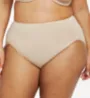 Naomi & Nicole Plus Size No Show, No Lines Hi-Cut Brief Panty A814