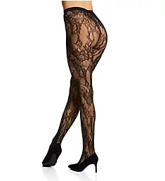 Lace Cut Out Net Tights Black S