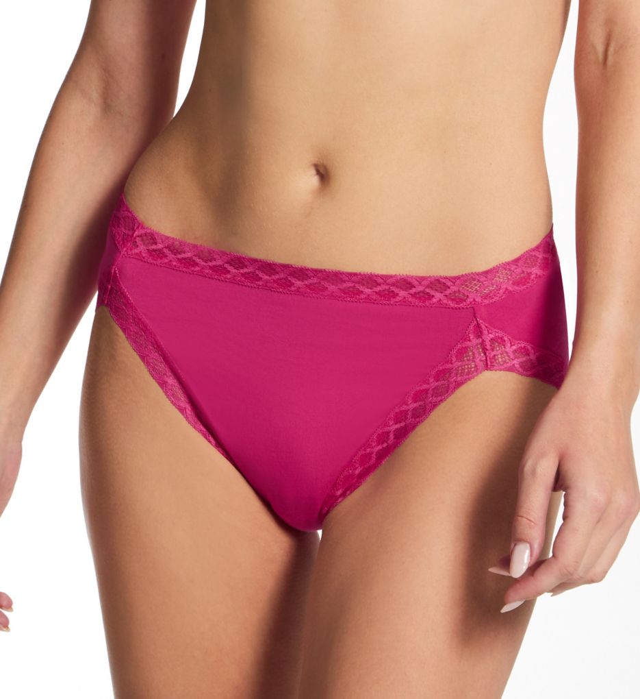 Natori Women's Bliss Cotton French Cut Panty in Pink | Plus Size XL | HerRoom.com