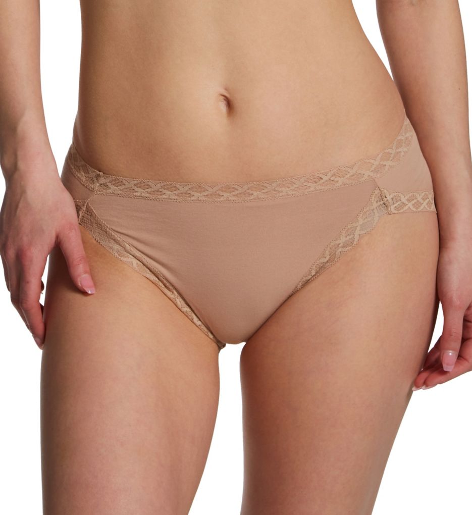 Natori Women's Bliss Cotton French Cut Panty in Beige | Plus Size 2XL | HerRoom.com