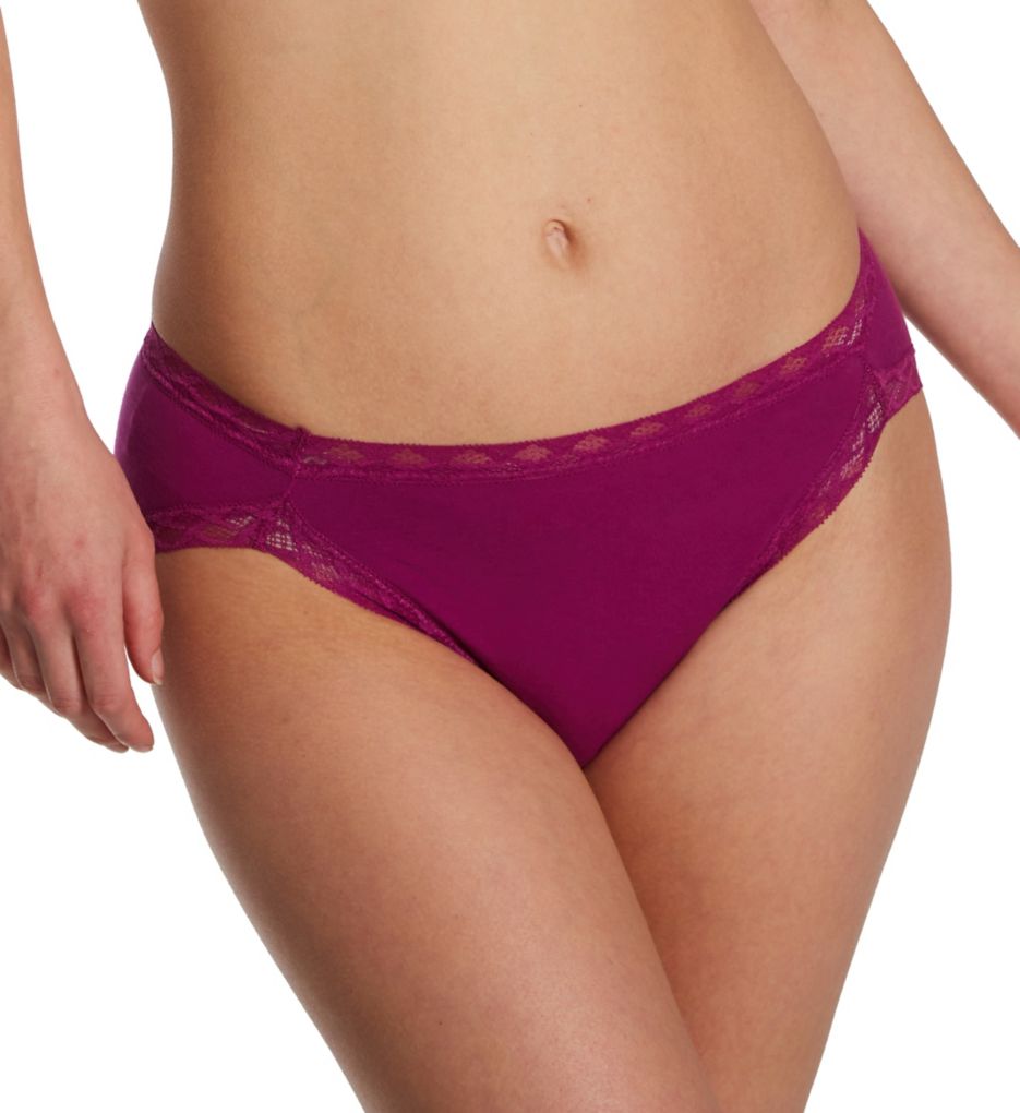 Natori Women's Bliss Cotton French Cut Panty in Purple | Plus Size XL | HerRoom.com
