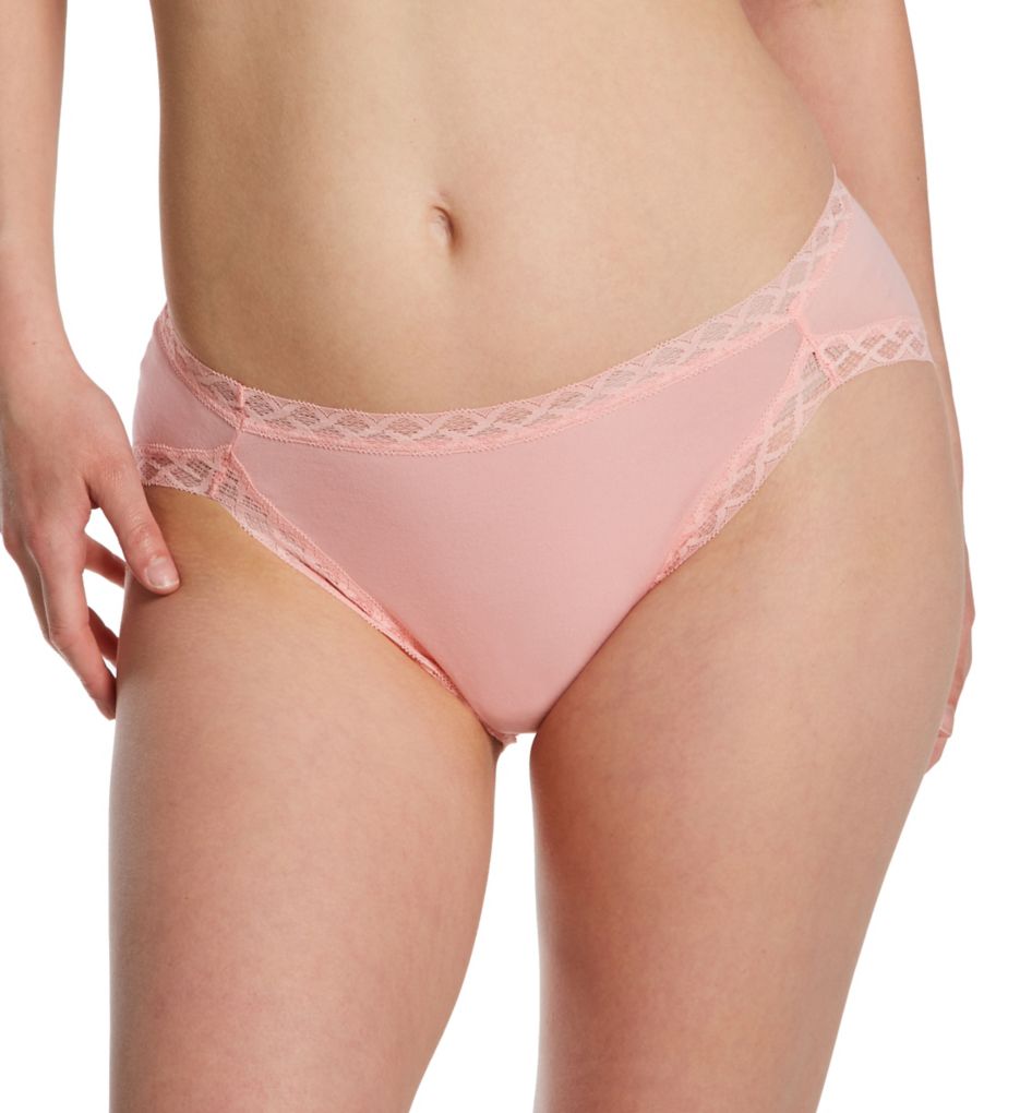 Natori Women's Bliss Cotton French Cut Panty in Pink Nectar | Plus Size Large | HerRoom.com