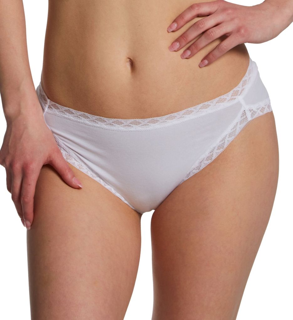 Natori Bliss Cotton French Cut Panty - White