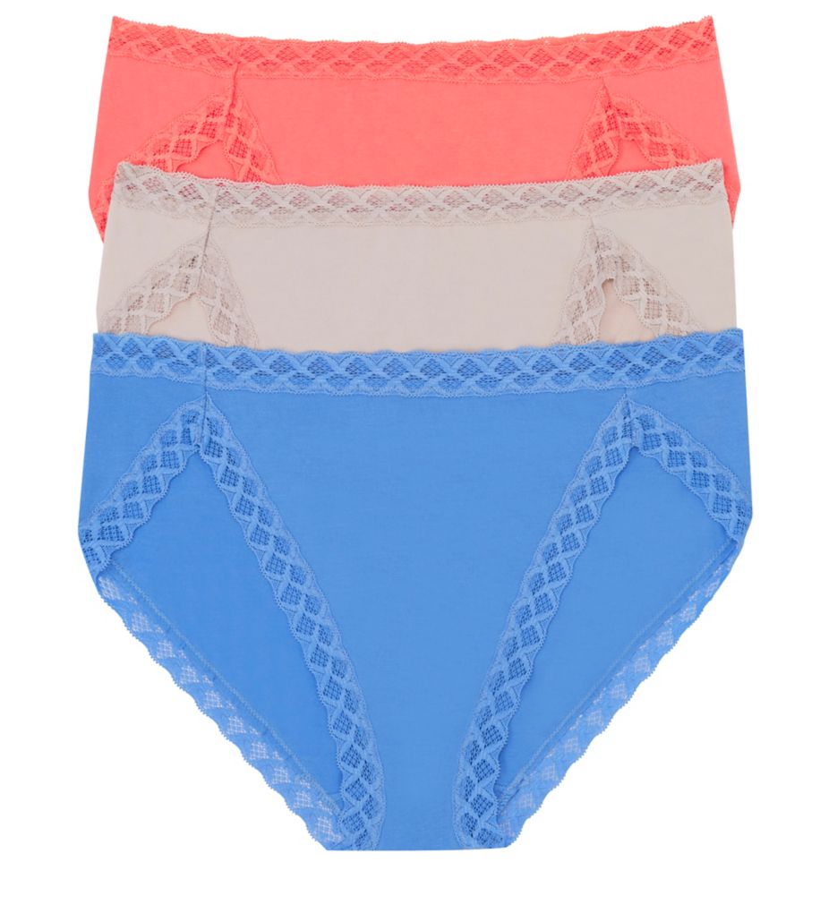Natori : Natori 152058P Bliss French Cut Panties - 3 Pack (Sunrise/Marble/Pool XS)