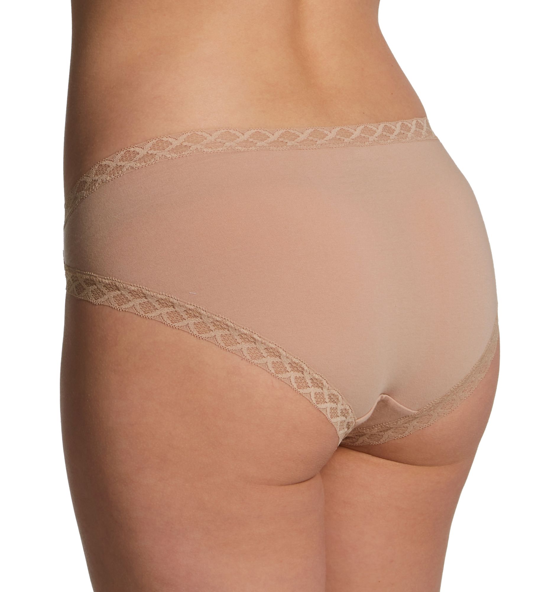 Natori Bliss Cotton French Cut Panties - 3 Pack Cafe M  - Image 2
