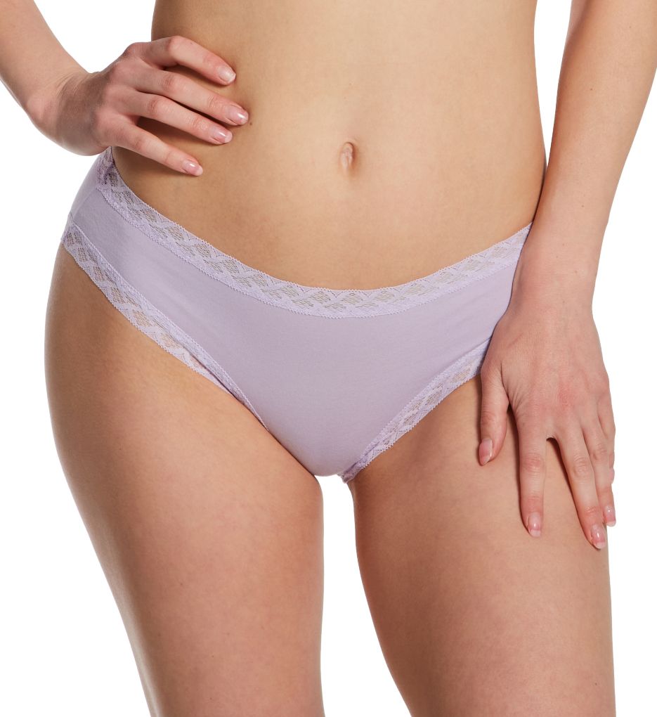 Natori Women's Bliss Cotton Girl Brief Panty in Purple | Plus Size XL | HerRoom.com
