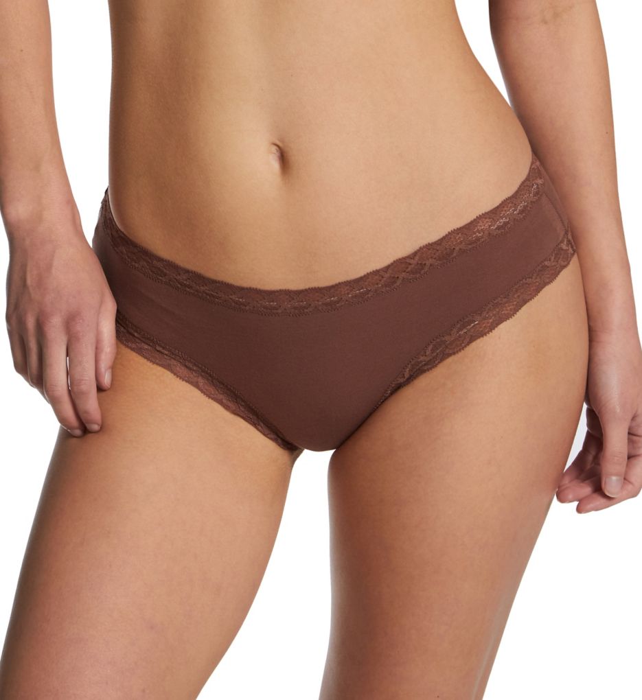 Natori Women's Bliss Cotton Girl Brief Panty in Beige | Plus Size Large | HerRoom.com