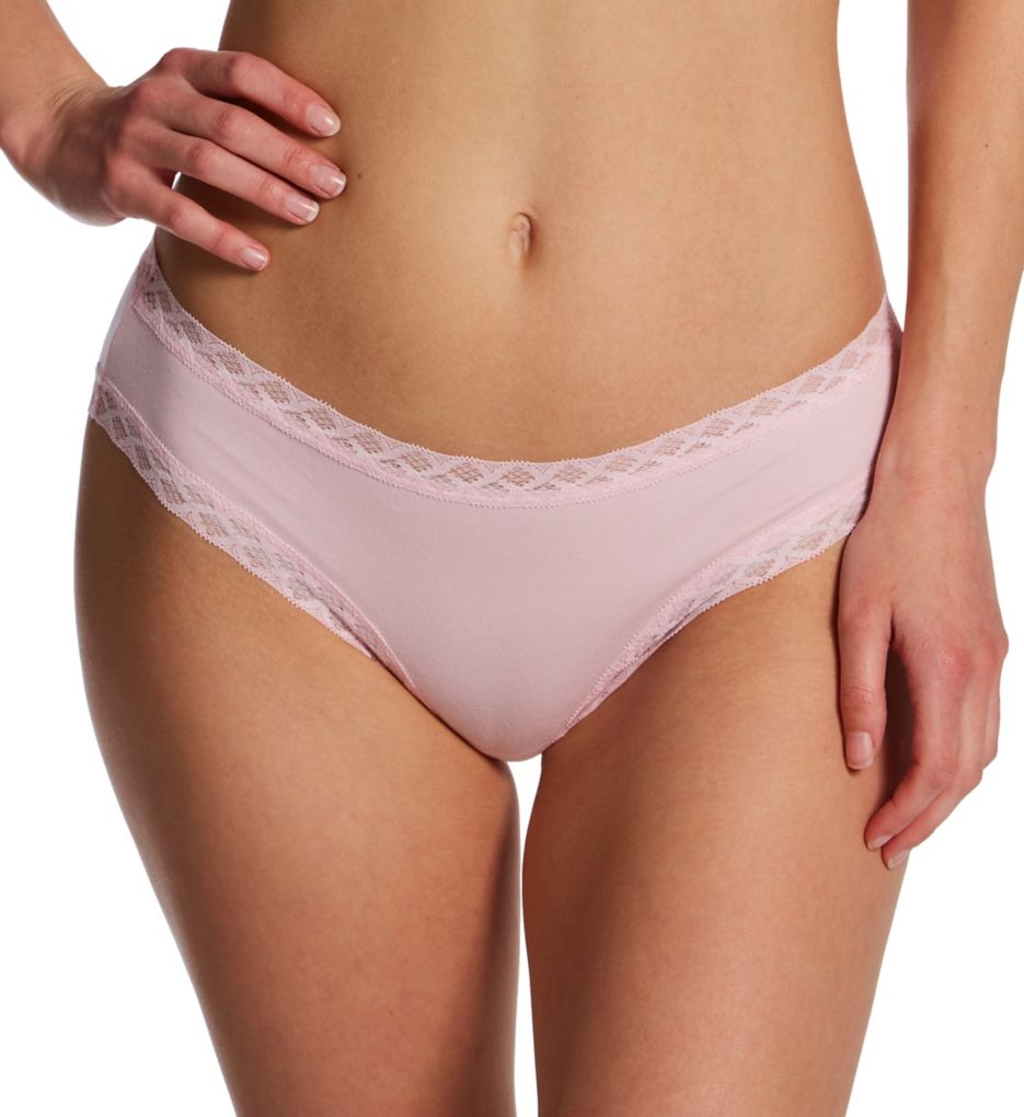 Natori Women's Bliss Cotton Girl Brief Panty in Perfect Pink | Plus Size XL | HerRoom.com