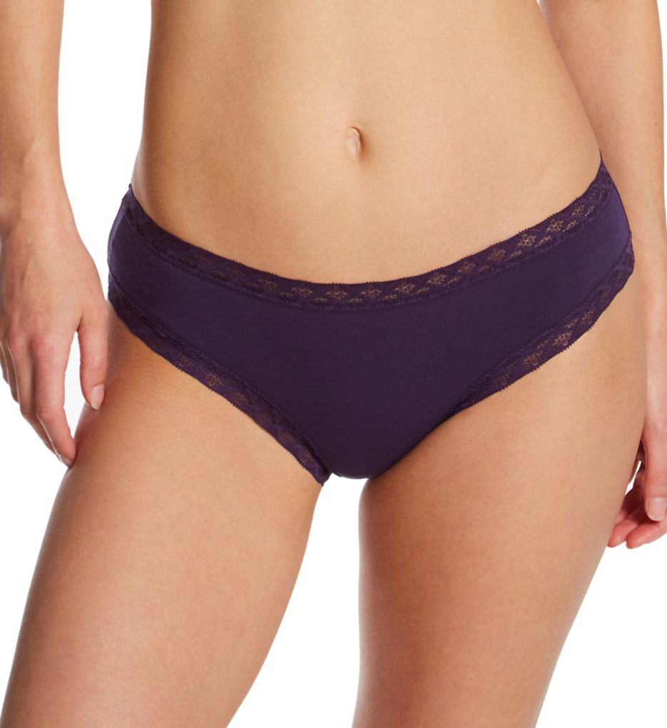 Natori Women's Bliss Cotton Girl Brief Panty in Purple | Plus Size XS | HerRoom.com