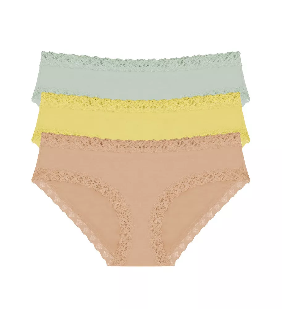 Bliss Girl Brief Panties - 3 Pack Morning Dew/Yellow/Caf 2X