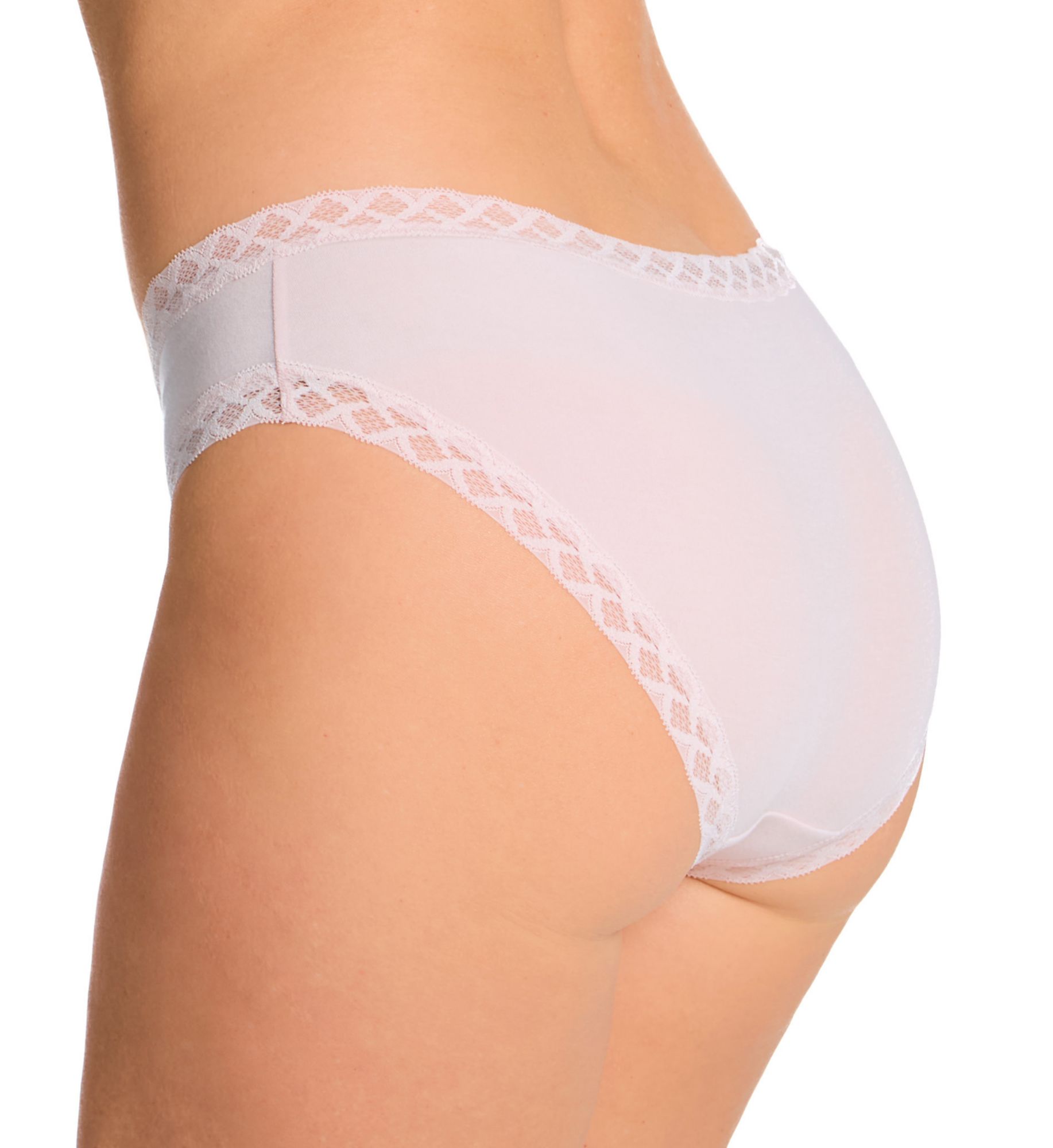 Natori Bliss Cotton Girl Brief Panties - 3 Pack Quarry/Pink Sky/Cafe 2X  - Image 2