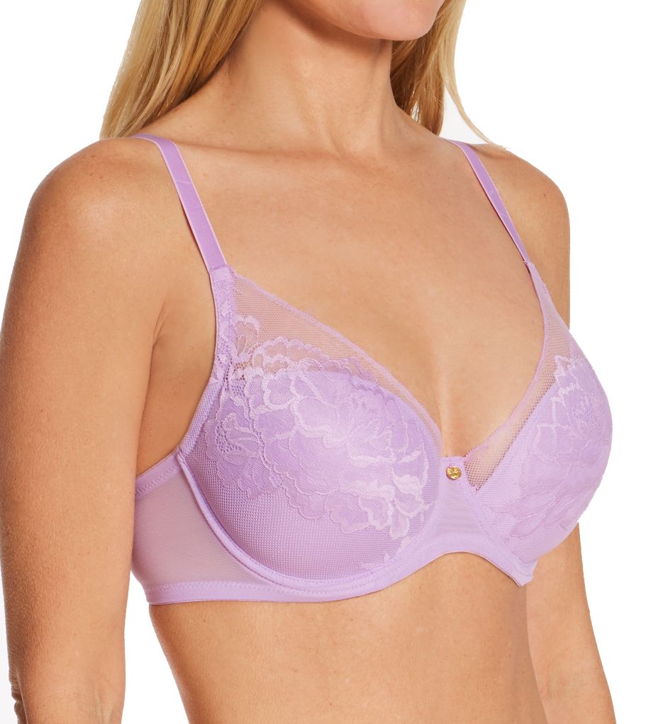 Natori : Natori 721150 Flora Contour Underwire Bra (Light Purple 30D)
