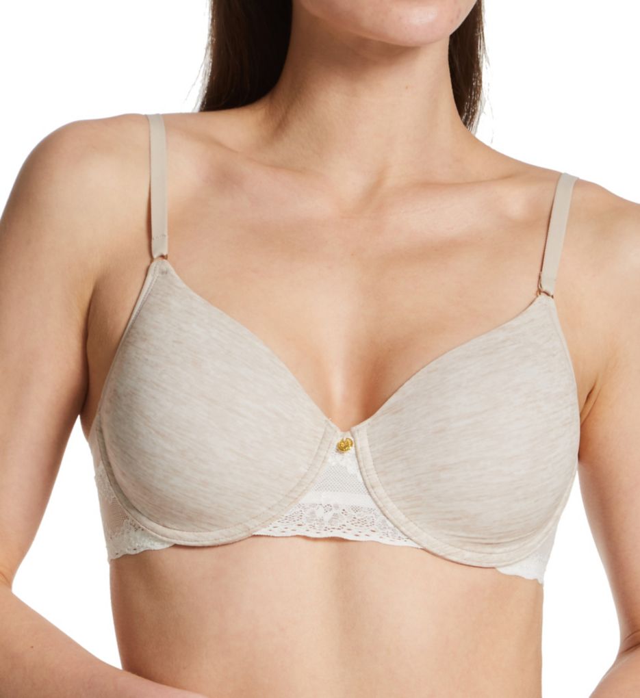 Natori : Natori 721154 Bliss Perfection Comfort Contour Underwire Bra (Heather Marble Print 34DD)