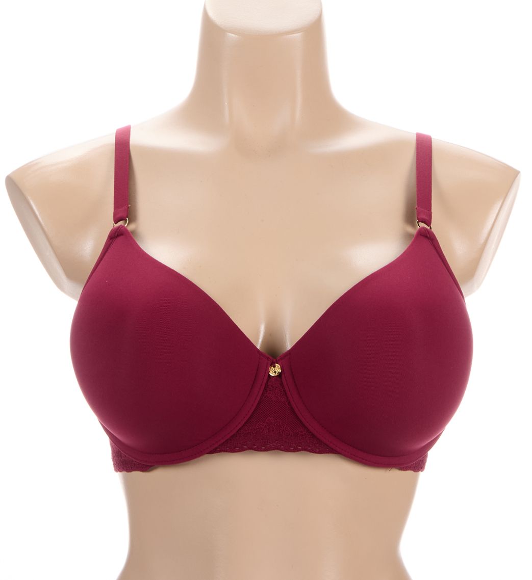 Natori Bliss Perfection Comfort Contour Underwire Bra Dark Cherry 38C  - Image 1