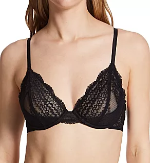 Breakout Underwire Bra with Foam Sling Black 32DD