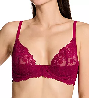 Peony Unlined Underwire Bra Dark Raspberry 32B