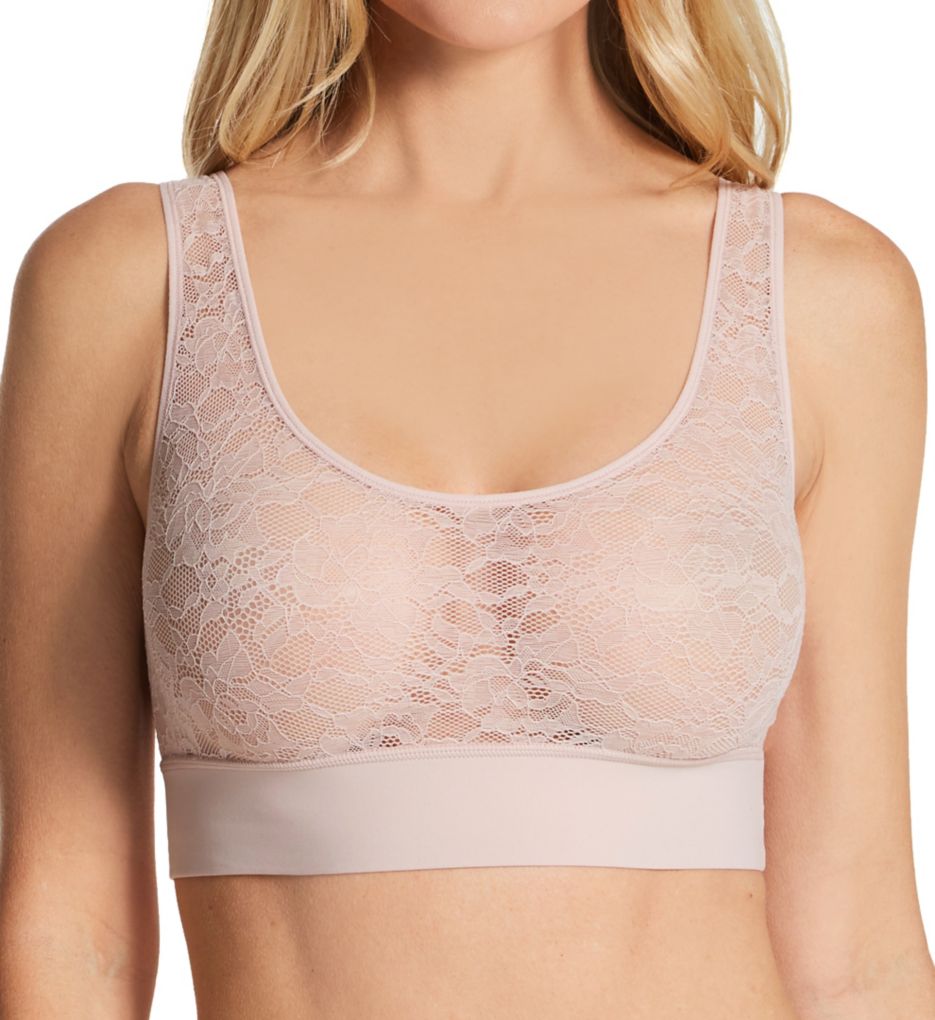 Natori : Natori 725289 Bliss Femme Lace Bralette (Rose Beige XS)