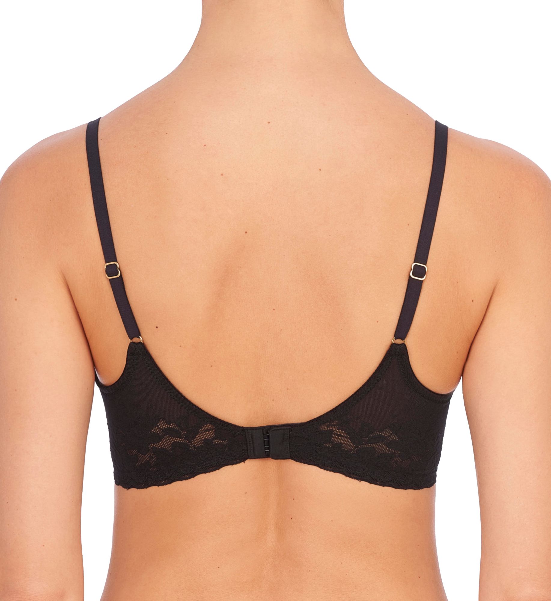 Natori Sheer Glamour Push-Up Underwire Bra Black 34DD  - Image 2
