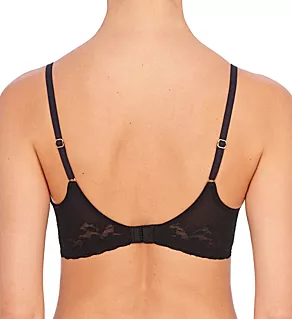 Sheer Glamour Push-Up Underwire Bra Black 32DD
