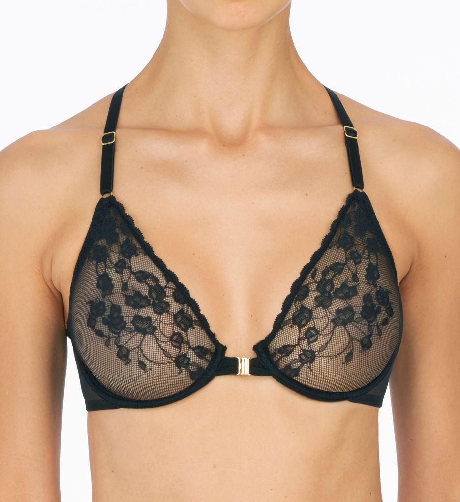 Cherry Blossom Front Close Unlined Underwire Bra